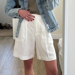 Wilfred Cream Women's Linen Bermudas